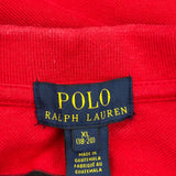 Polo By Ralph Lauren Striped Polo Shirt - XL Red Cotton