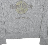 HARD ROCK CAFE Womens Grey Hollywood Pullover Sweatshirt M Cotton Blend
