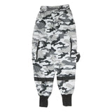 FB SISTERS Womens Polyester Grey & Black Camouflage Regular Tapered Trousers W22