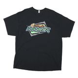 Mens Black Jordan Kinser Racing Graphic T-Shirt 2XL Short Sleeve Crew Neck