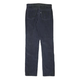 LEVI'S Mens Cotton Blend Navy Regular Straight Trousers W30 L33 Classic Zip