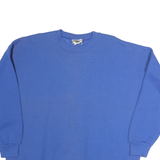 LEE Mens Blue Crew Neck 2XL Cotton Pullover Sweatshirt Casual Comfort