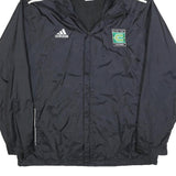 ADIDAS Mens Black Coach Zip Jacket XL Polyester Blend Plain Sportswear