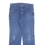 WRANGLER Mens Regular Blue Denim Jeans W34 L30 Classic Cotton Blend Zip
