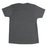 YAZBEK Mens Grey & Blue Graphic T-Shirt M Short Sleeve Crew Neck Casual Cotton