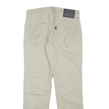 LEVI'S Mens Cotton Blend Beige Slim Straight Trousers W29 L28 Casual Zip