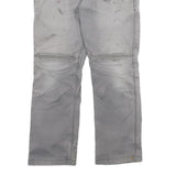 CARHARTT Mens Cotton Blend Grey Relaxed Work Trousers W30 L27 Durable Utility