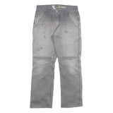 CARHARTT Mens Cotton Blend Grey Relaxed Work Trousers W30 L27 Durable Utility