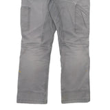 CARHARTT Mens Cotton Blend Grey Relaxed Work Trousers W30 L27 Durable Utility