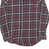 VANS Womens Grey & Red Checked Shirt L Cotton Blend Classic Long Sleeve