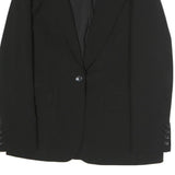 DKNY Womens Black Classic Jacket UK 6 Polyester Button Closure Tailored Blazer