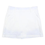 PUMA Womens White Mini Polyester Skort S Athletic Casual Summer Comfortable Zip