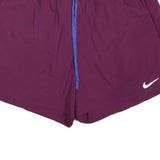 NIKE Womens Shorts Purple Casual XL W36 Lightweight Polyester Blend Activewear