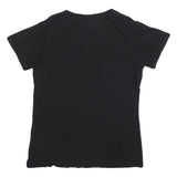 ACDC Womens Black Cotton Blend Graphic T-Shirt L Short Sleeve Crew Neck Band