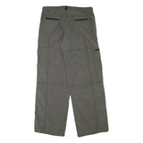 TRAILER Mens Polyester Blend Relaxed Grey Trousers W34 L32 Functional Zip