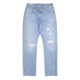 LEVI'S 501 BIG E Womens Jeans Blue Regular Straight Denim Light W28 L30