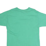 CHAMPION Mens Green Yellow Logo Graphic T-Shirt L Short Sleeve Crew Neck Casual