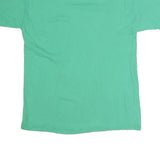 CHAMPION Mens Green Yellow Logo Graphic T-Shirt L Short Sleeve Crew Neck Casual