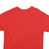 Mens Red Miami Graphic T-Shirt L Short Sleeve Crew Neck Cotton Blend Casual
