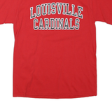 CHAMPION Mens Red Louisville Cardinals Graphic T-Shirt M Crew Neck Short Sleeve