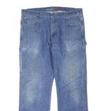 DICKIES Mens Blue Regular Fit Straight Denim Jeans W36 L30 Workwear Design