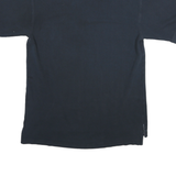 TOMMY HILFIGER Mens Navy Blue Short Sleeve Plain M Cotton Polo Shirt