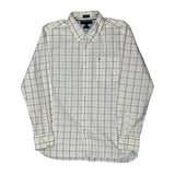 Tommy Hilfiger Checked Shirt - Large White Cotton
