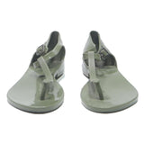 MELISSA T-Strap Womens Sandals Grey Synthetic UK 4 Comfortable Summer Footwear