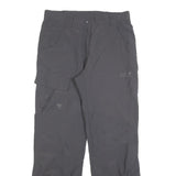 JACK WOLFSKIN Womens Polyester Blend Grey Regular Fit Straight Leg Trousers W30