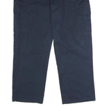 DICKIES Mens Polyester Blend Navy Blue Regular Straight Trousers W40 L30