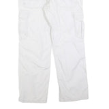 CLOCKHOUSE Mens White Regular Fit Straight Leg Trousers W36 L30 Zip Closure
