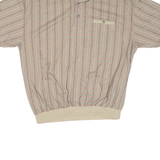 CLASSICS Mens Beige & Brown Patterned Short Sleeve Polo Shirt 2XL Cotton Blend