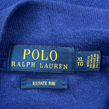 Polo By Ralph Lauren 1/4 Zip - XL Blue Cotton