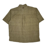 Fubu Checked Short Sleeve Shirt - 2XL Beige Cotton
