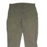 DICKIES Mens Jeans Green Regular Straight Denim Fair W38 L31 Workwear Utility