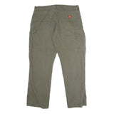 DICKIES Mens Jeans Green Regular Straight Denim Fair W38 L31 Workwear Utility