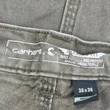 Carhartt Carpenter Trousers - 36″ Waist Brown Cotton