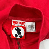 Walt Disney World 25 Years Mickey Inc Graphic Long Sleeve T-Shirt - Medium Red Cotton