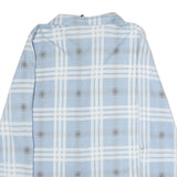 CHICOREE Womens Blue & White Check Shirt M Cotton Blend Button Long Sleeve