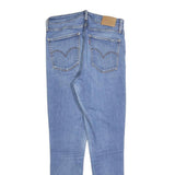 LEVI'S 721 Womens Jeans Blue Slim Skinny Denim Light W29 L28 Zip Cotton Blend