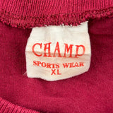 Champ Single Stitch T-Shirt - XL Red Cotton