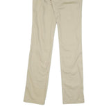 DICKIES Womens Beige Regular Fit Straight Trousers W28 L33 Casual Workwear Zip