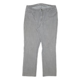 LEE Womens Regular Grey Denim Straight Jeans Cotton Blend W34 L28 Classic Zip
