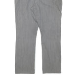 LEE Womens Regular Grey Denim Straight Jeans Cotton Blend W34 L28 Classic Zip