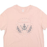 VANS Womens Pink Graphic T-Shirt XL Short Sleeve Crew Neck Cotton Blend