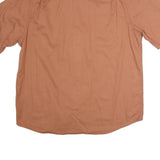 WRANGLER Mens Brown Short Sleeve Shirt XL Cotton Casual Summer Workwear