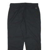 DICKIES Mens Cotton Blend Black Regular Fit Straight Leg Trousers W34 L28
