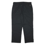 DICKIES Mens Cotton Blend Black Regular Fit Straight Leg Trousers W34 L28