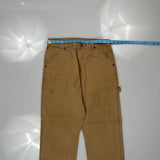 Wrangler Carpenter Pants - 30W 30L Brown Cotton