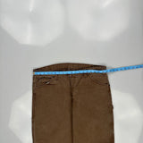 Dickies Carpenter Pants - 37W 31L Brown Cotton